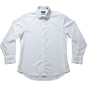 Donald J Trump Signature Collection White Dress Shirt Non-Iron Mens 17 34/35